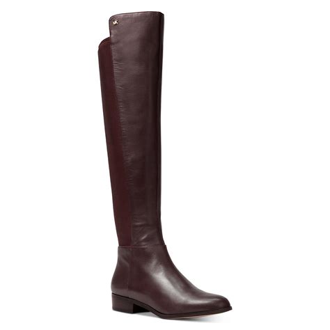 michael kors bromley boots brown|Michael Kors bromley leather boots.